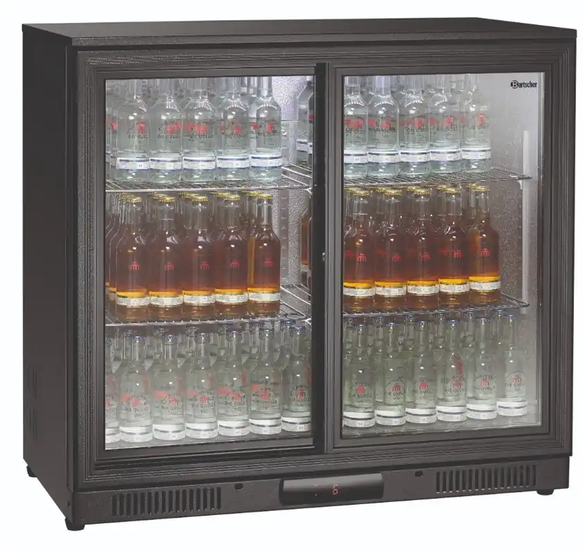 Barkoelkast - 176 Liter - 2 Glazen Deuren - 900x530x(H)850mm Meest Verkocht