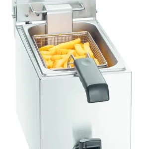 Elektrische Friteuse - 4 Liter - Tapkraan - 200x530x(H)340mm Actieprijs