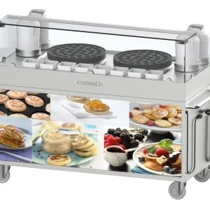 Nu Kopen Dubbele Poffertjes Trolley - 1516x625x(H)1150mm