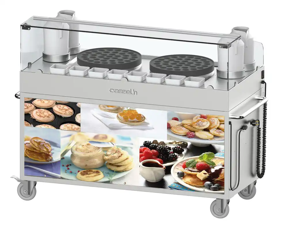 Nu Kopen Dubbele Poffertjes Trolley - 1516x625x(H)1150mm