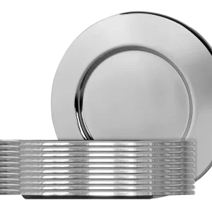 Populair Ronde Onderzetters RVS - 10 Stuks