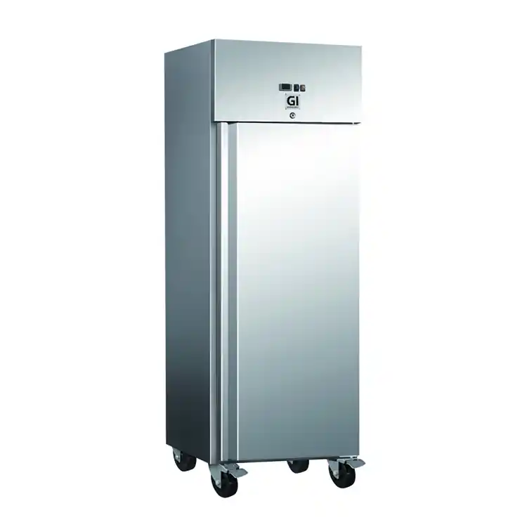Exclusieve Aanbieding RVS Horeca Vriezer 600 Liter - Geforceerd - Op Wielen - 680x800x(H)2010mm