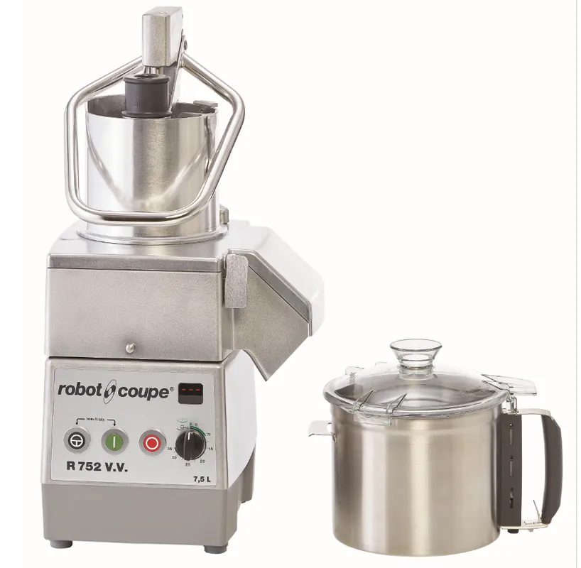 Finale Uitverkoop Combi Cutter & Groentesnijder- Robot Coupe - R 752 V.V. - 1500W - 7,5 Liter - 300-3500 TPM