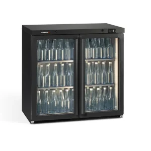 Betrouwbaar Flessenkoeling 2-Deurs - Antraciet - Gamko LG3/250G Maxiglass - 250L - Klapdeuren - 900x576x850mm