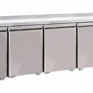 RVS koeltafel - 4 deuren - circulerende lucht - 2330x700x(h)850mm Aanbieding