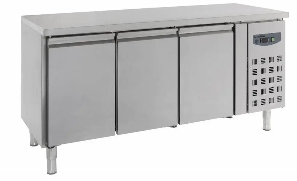 Korting Koelwerkbank - RVS - 3 deurs - 180x70x(h)85cm