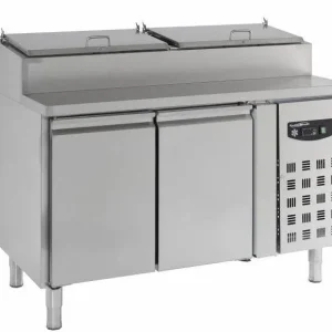 RVS Saladette - 2 Deurs - 1360x700x1085(h)mm Op = Op