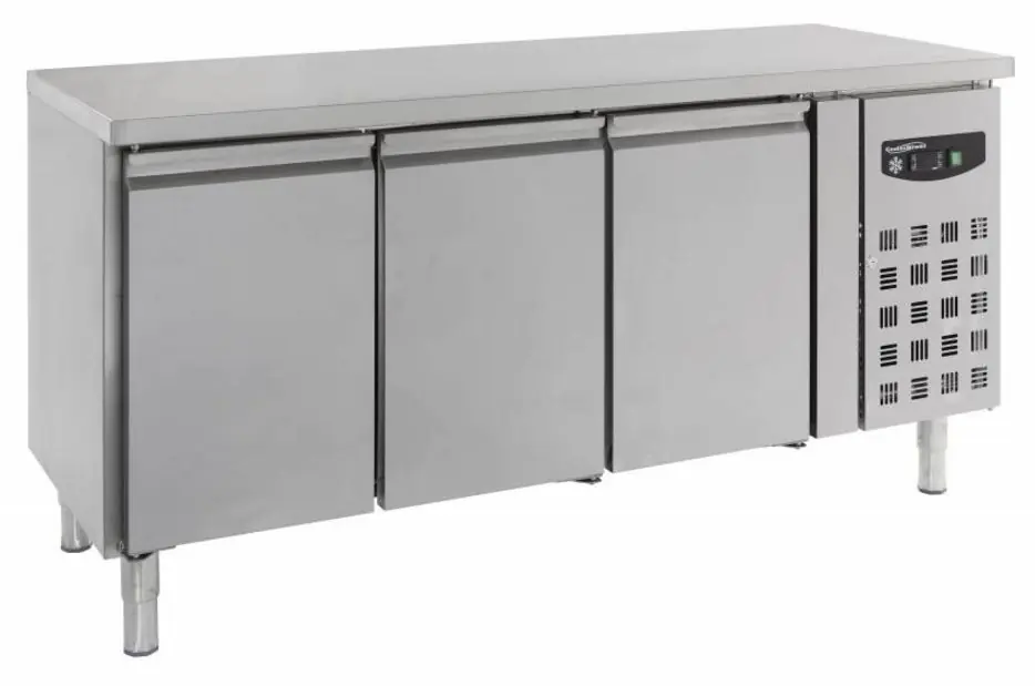 Populair Koelwerkbank - RVS - 3 deurs -180x60x(h)86cm