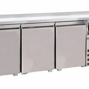 Gereduceerde Prijs RVS koeltafel - 3 deuren - circulerende lucht - 1865x700x(h)850mm