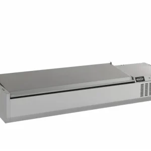 Opzetvitrine RVS Deksel - 4 x 1/3gn - 1200x395x(h)225mm Merkproduct