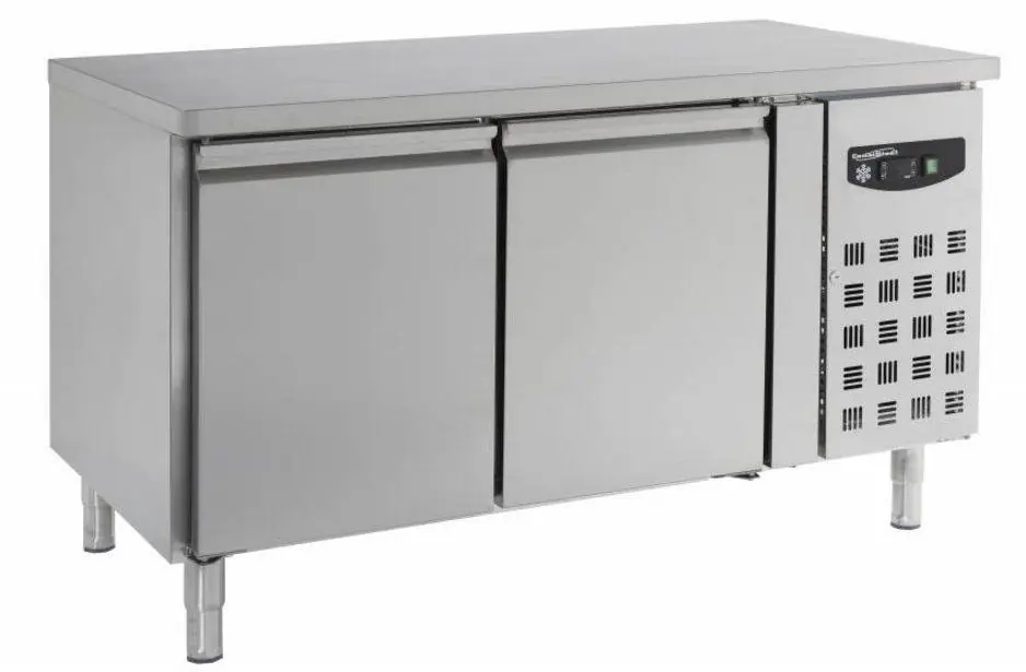 Bakkerskoelwerkbank - 2 deurs - 151x80x(h)86cm - Roosters 600x400mm Beperkte Voorraad