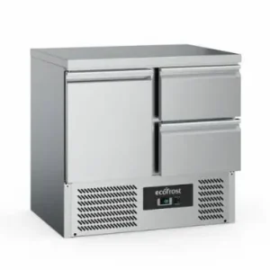 Koelwerkbank - 1 deur 2 laden - 230 Liter - 90x70x(h)87cm Betaalbaar