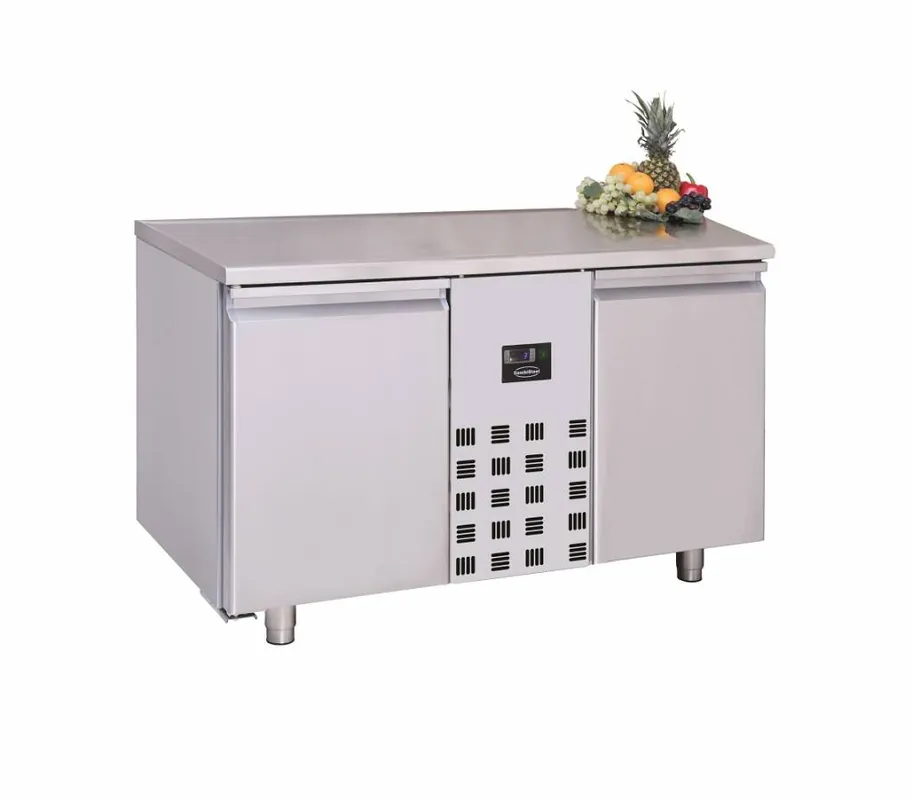 RVS diepvriestafel - 2 deuren - 1300x700x(h)850mm Betaalbaar