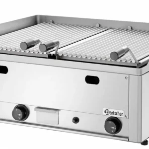Lavasteengrill Gas RVS - Tafelmodel - met Grill Rooster - 66x57x(h)28.2cm - 8KW Veilige Betaling