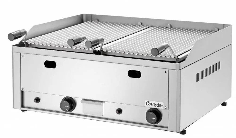 Lavasteengrill Gas RVS - Tafelmodel - met Grill Rooster - 66x57x(h)28.2cm - 8KW Veilige Betaling
