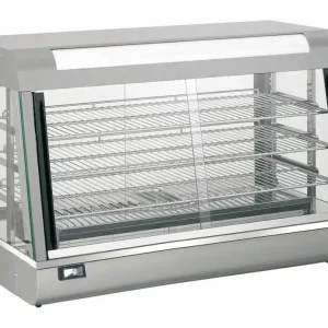 Nieuw Warmhoudvitrine RVS - 3 Roosters - 2 Zijde Bedienbaar - 900x480x(h)590mm
