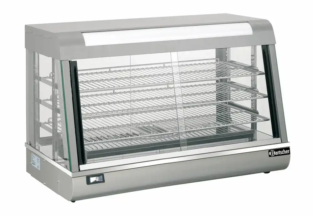 Nieuw Warmhoudvitrine RVS - 3 Roosters - 2 Zijde Bedienbaar - 900x480x(h)590mm