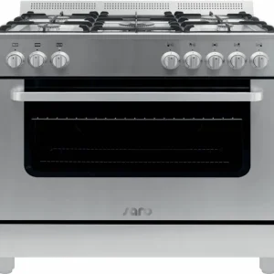 Beperkte Voorraad Gasfornuis 5 Pits + Elektrische Oven Zilver - 230V - 900x600x850(h)mm