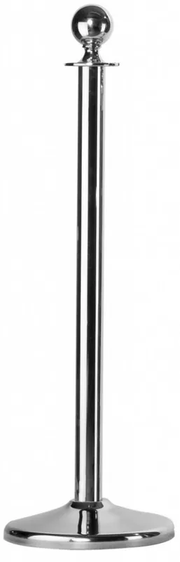 Koop Online Afzetpaal Chroom Classic 9 kg Hoogte 1m koorden zilver