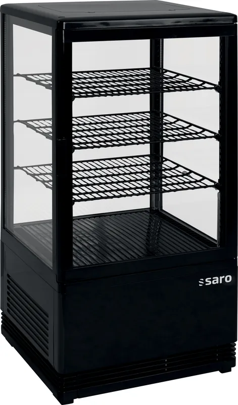 SARO Mini-koelvitrine 70 liter model SC 70 zwart Premium