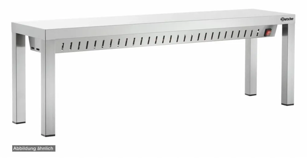 RVS koudebrug - 220-240V - 4 warmtelampen - 1800x300x(h)400mm Hoge Kwaliteit