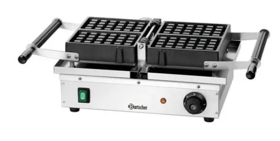 Brussels Wafelijzer Deluxe - 1,5kW - RVS/Antikleef - 525x340x250(h)mm Nu Kopen