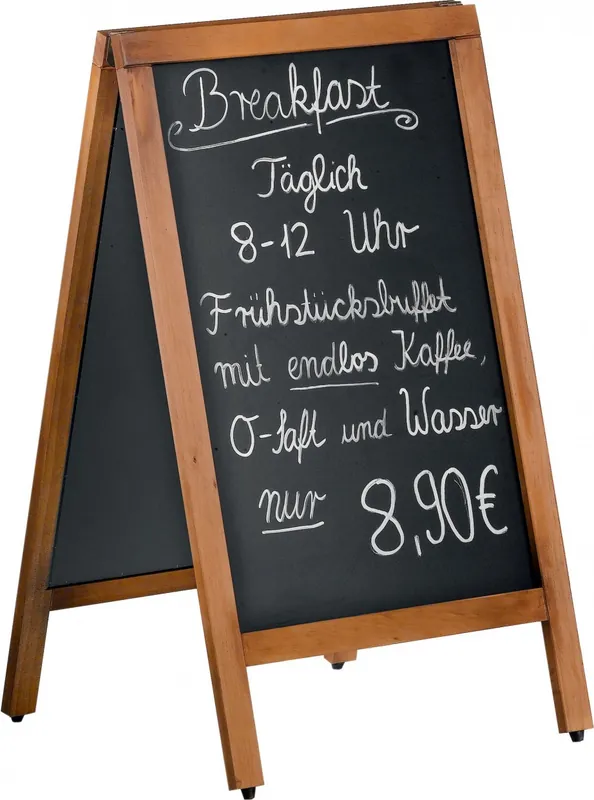 Rechtstreeks Van De Fabrikant Krijt Stoepbord Duplo - 50 x 85 cm - BASIC