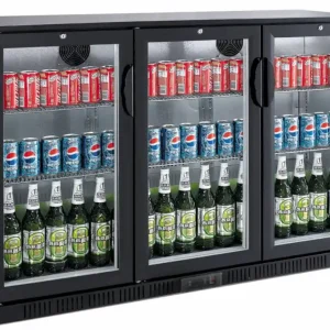 Barkoeler Zwart 3 Deurs - Model BC 330 Liter - 1350x520x850(h)mm Alleen Vandaag