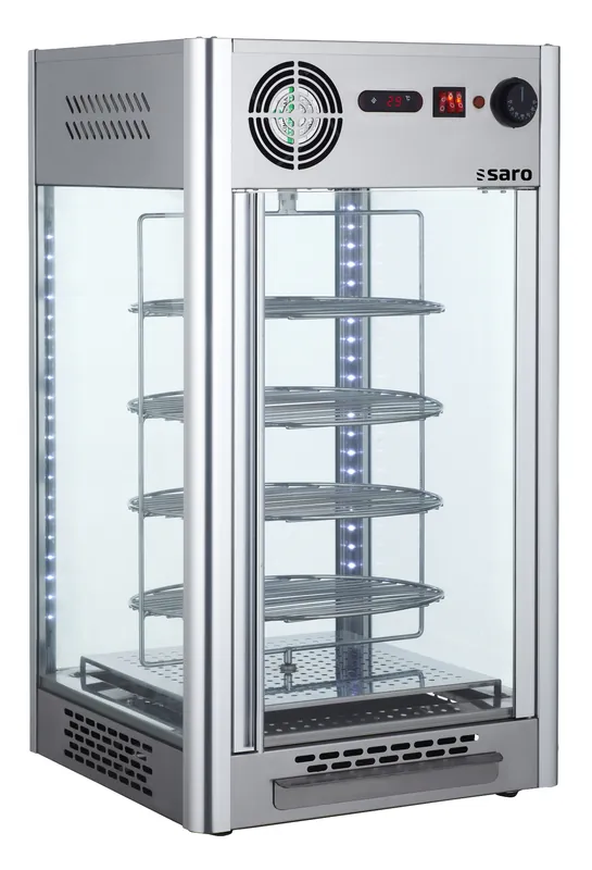 Op = Op SARO Warmhoudvitrine model LUNA