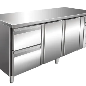 Tijdelijk Beschikbaar SARO koeltafel, 2 deuren + 1x 2-ladenset, KYLIA 3110 TN