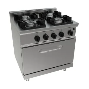 SARO Gasfornuis met gasbakoven model E7/KUPG4LO Speciale Aanbieding
