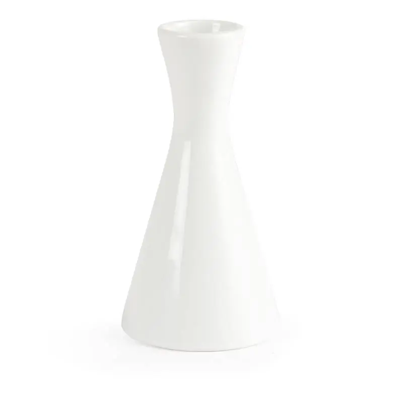 Nu Kopen Bloemenvaas - Olympia wit porselein - (h)140mm - 6 stuks