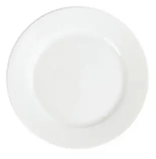 Bord Brede Rand - Olympia Wit Porselein - 250mm - 12 Stuks Aanbieding