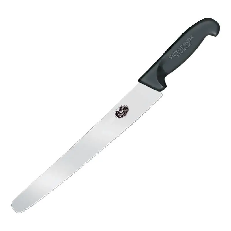 Direct Verzonden Broodmes Gekarteld - Victorinox Fibrox - 250mm