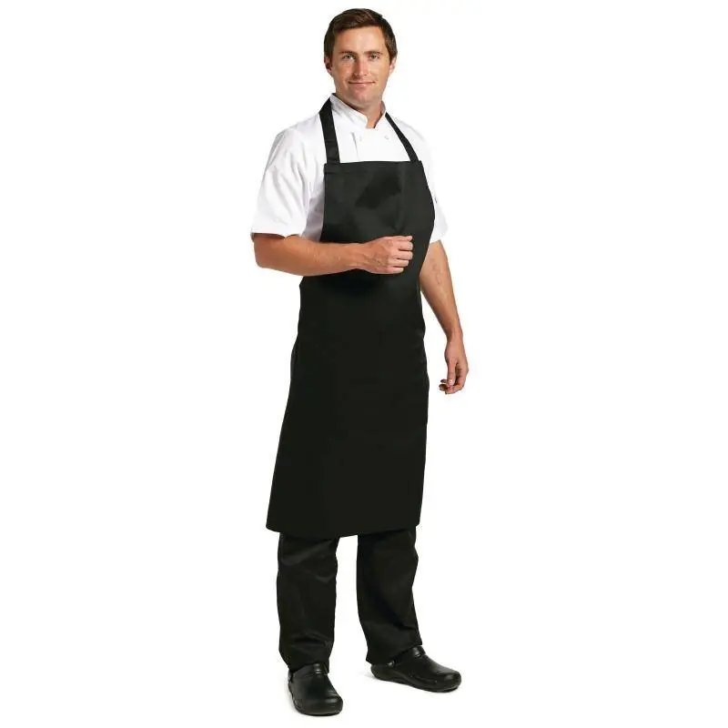 Whites Halterschort - Zwart - Polyester/Katoen - 900(b)x1040(l)mm Snelle Levering