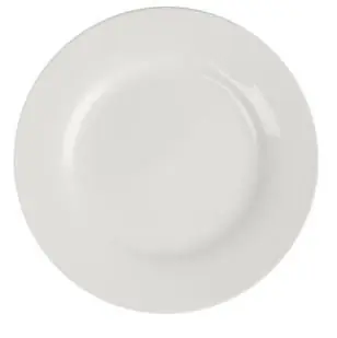 Bord Brede Rand - Lumina Wit Porselein - 270mm - 4 Stuks Beste Prijs