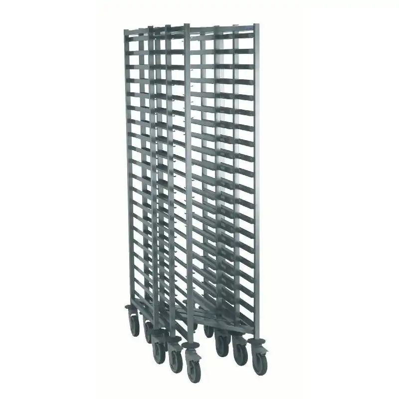Regaalwagen RVS voor 20 x 1/1GN Z model Heavy Duty Gelast 655(b)x445(d)x1785(h)mm Laatste Kans