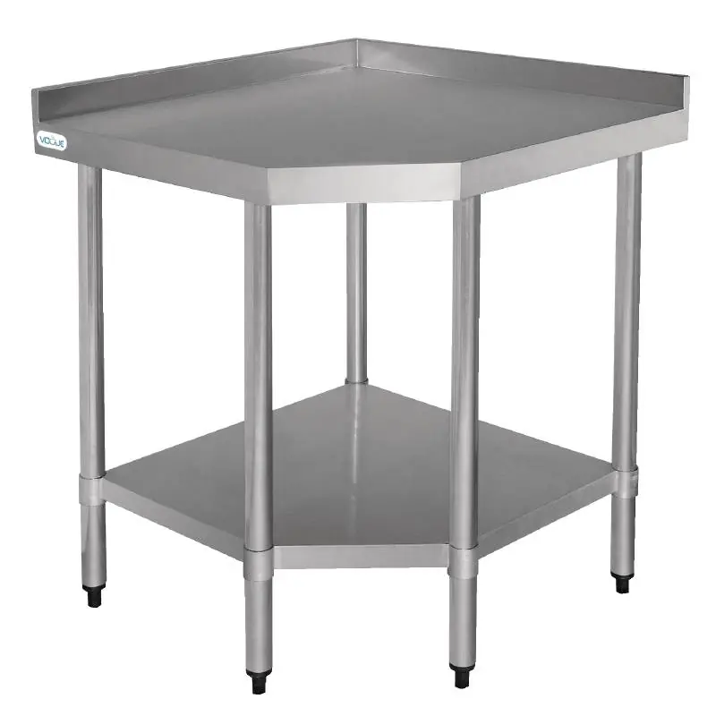 Op = Op RVS werktafel hoekelement800(b)x600(d)x900(h)mm