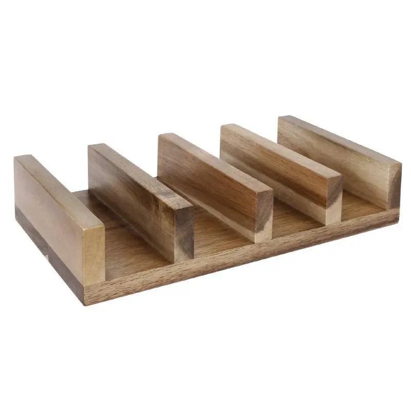 Gecertificeerd Tacohouder Acacia Hout - 150x120x40(h)mm