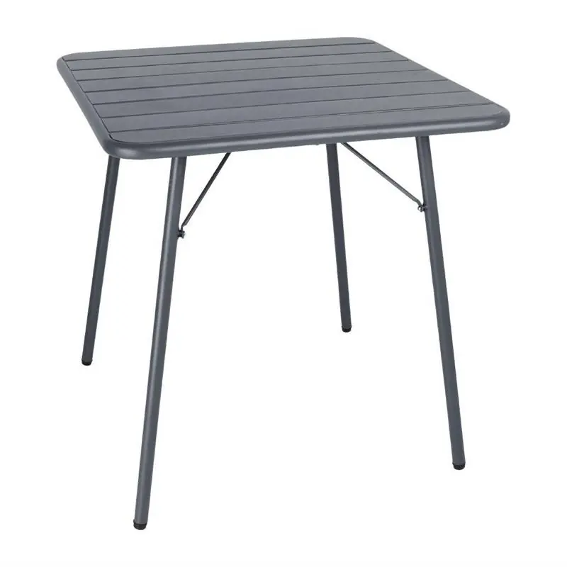Dagaanbieding Bolero Bistrotafel Grijs - Gepoedercoat staal - 700x700x(h)710mm