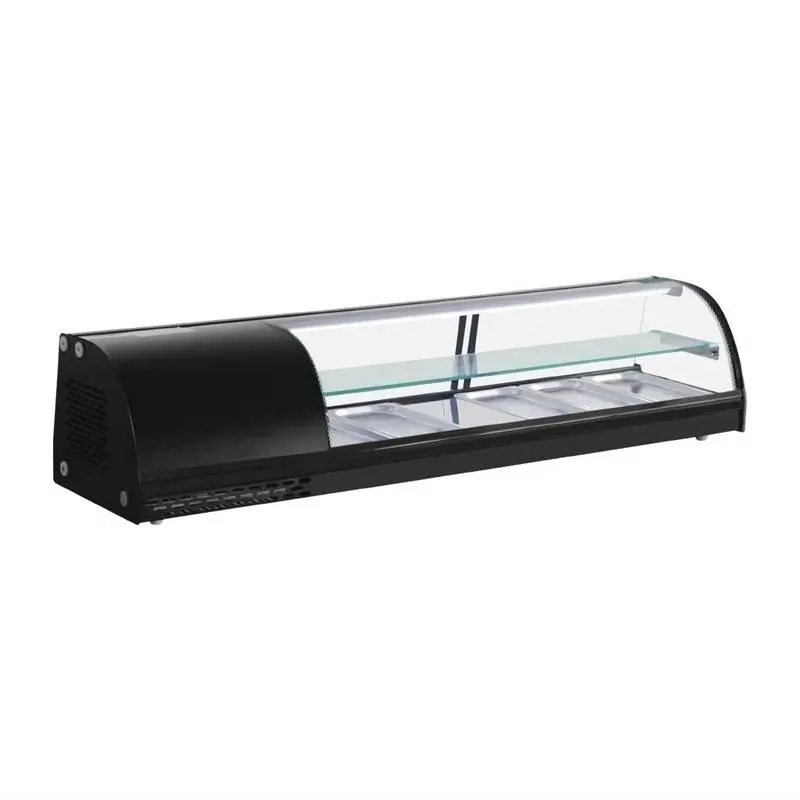 Gekoelde Tapasvitrine - 5 x GN1/3 - 150x39x(H)33cm Seizoensaanbieding