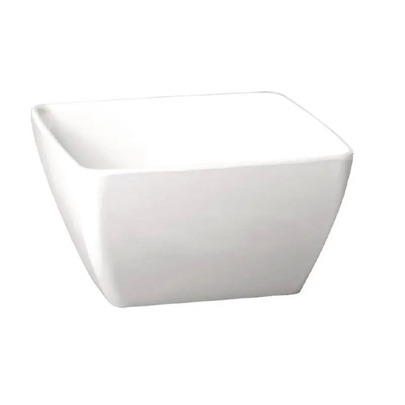 Meest Verkocht Pure Vierkante Kom - Wit Melamine - 125x125mm