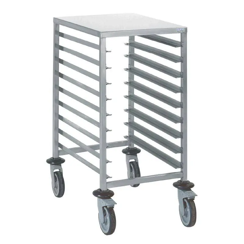 Dagaanbieding Regaalwagen RVS voor 9 x Euronorm Heavy Duty Gelast 540(b)x725(d)x900(h)mm