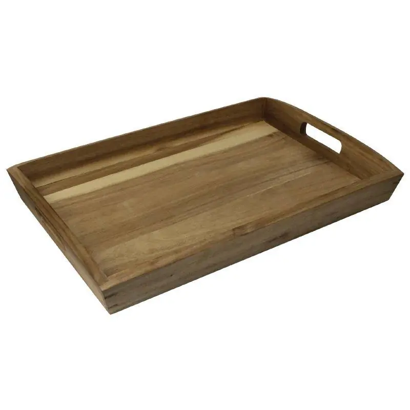 Dienblad - Acaciahout - 350x510x70(h)mm Rechtstreeks Van De Fabrikant