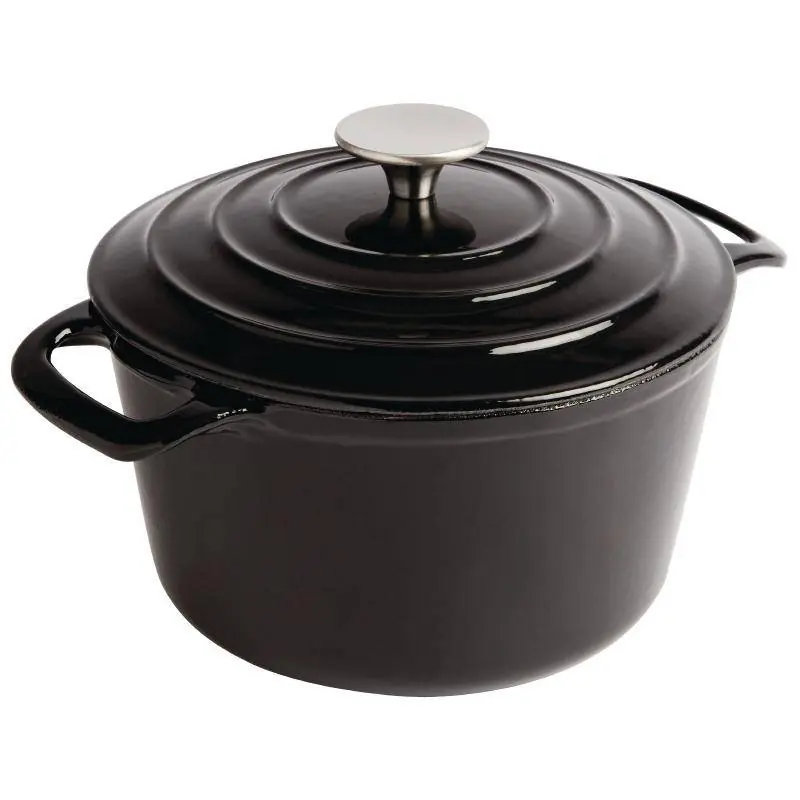 Merkproduct Braadpan Signature Zwart - Le Creuset Look-a-Like - Rond Ø 20 cm