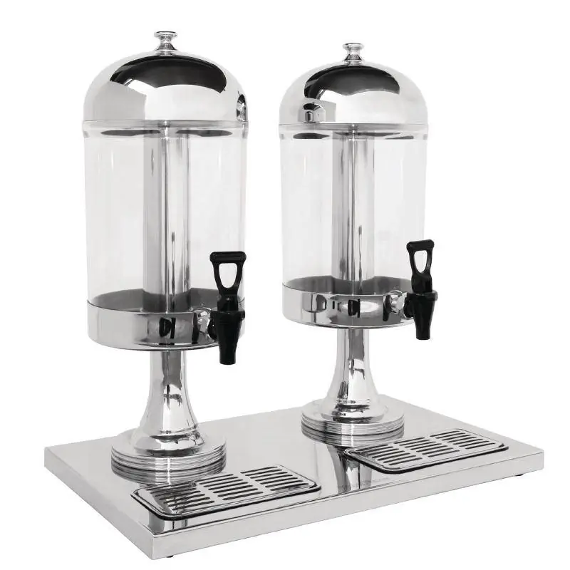 Flitsaanbieding Drankdispenser Dubbel - Plastic/RVS - 2x 6,5 Liter