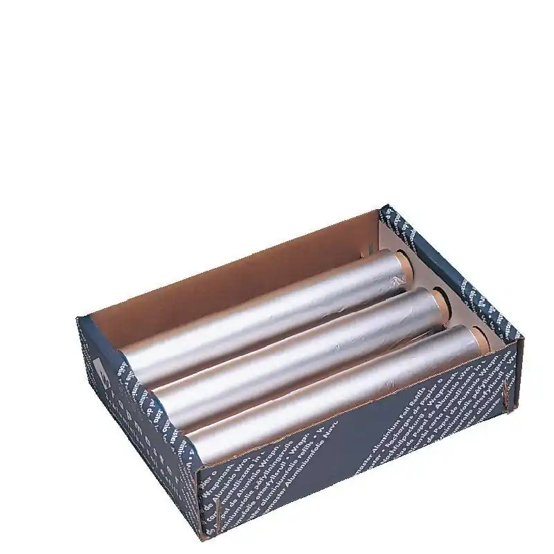 Aluminiumfolie - 450mm x 90m - 3 Rollen Populair