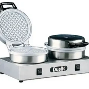 Wafelapparaat Dubbel - Rond Model - 400x220x(h)190mm - 1600W Fabrieksprijs