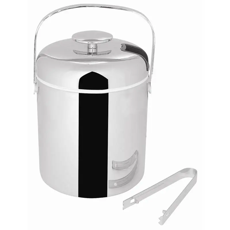 IJsemmer met Tang - RVS - 1,25 Liter - 15(H)xØ14cm Snelle Levering