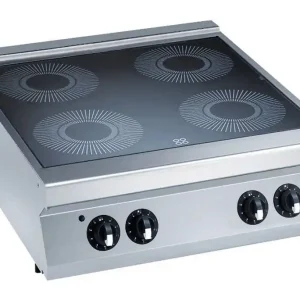 Fornuis Vitrokeramisch - Elektrisch - 4 Zones - 4x4kW - 800x900x250/320(h)mm Actieprijs